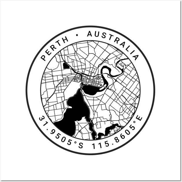 Perth Map Wall Art by Ryan-Cox